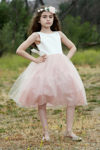 Suzanne 212 Dull Satin top with Tulle Skirt Sizes 2-12