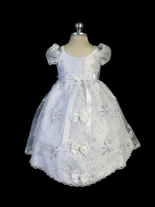 Victoria (2348) Christening Dress with Cape