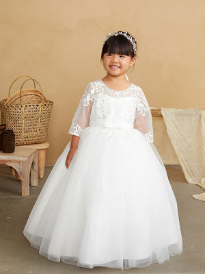 Crystal (5830) Long Sleeve Communion Dress