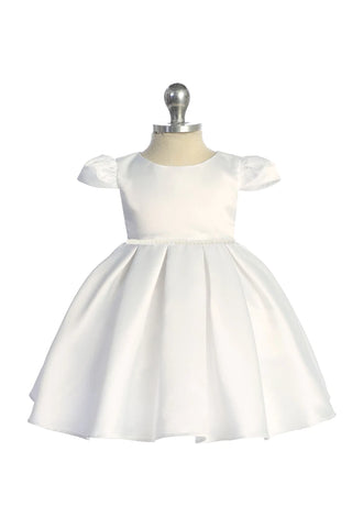 Fatima 544-C Classic Pearl Pleated Baby Dress