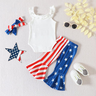 American Babe Body Suit and Flare Pants