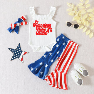 American Babe Body Suit and Flare Pants