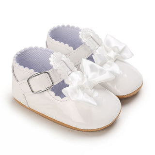 3-18M Baby Girl Bow Shoes Non-Slip Rubber Soles