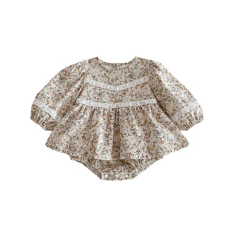 3-24M Baby Girls Floral Long Sleeve Bodysuit