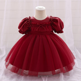 Despina 9-24M Baby Girls Puff Sleeve Party Dress