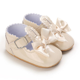 3-18M Baby Girl Bow Shoes Non-Slip Rubber Soles