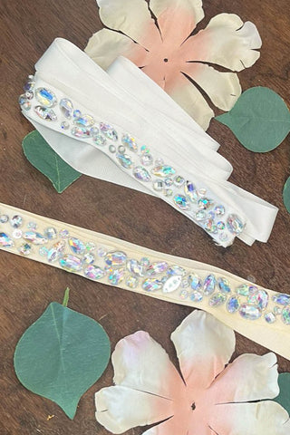 Iridescent Gemstone Sash