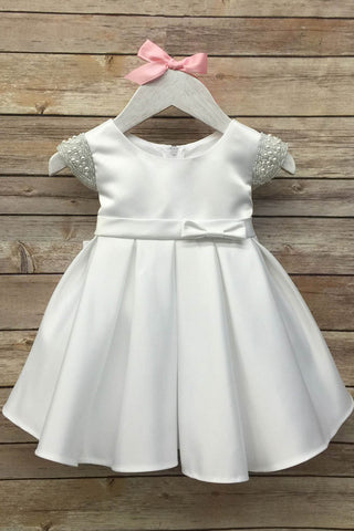 Elsie 201B Satin Baby Dress