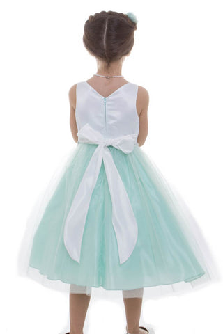 Suzanne 212 Dull Satin top with Tulle Skirt Sizes 2-12