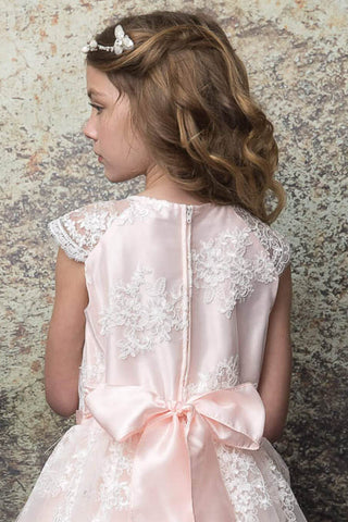 Madison 286 Solid Lace Communion or Flower Girl Dress Sizes 2-12