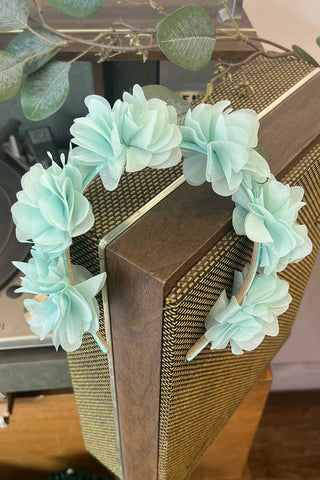 Headband Full Of Chiffon Flowers