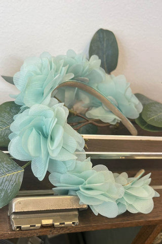 Headband Full Of Chiffon Flowers