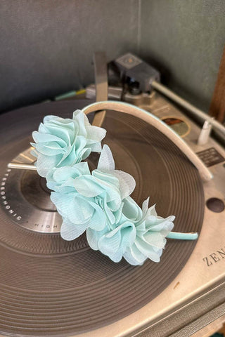 Headband Full Of Chiffon Flowers