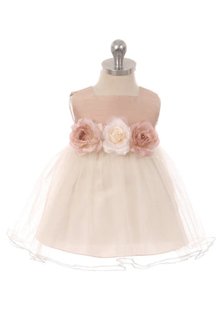 Dara 428B Poly Silk Tulle Baby Dress