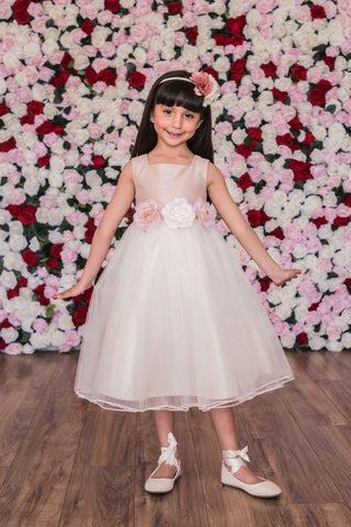 Eden 428 Poly Silk Tulle Girls Dress Available in Plus Sizes