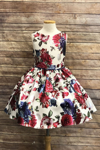 Wren 283-T Floral Taffeta Dress