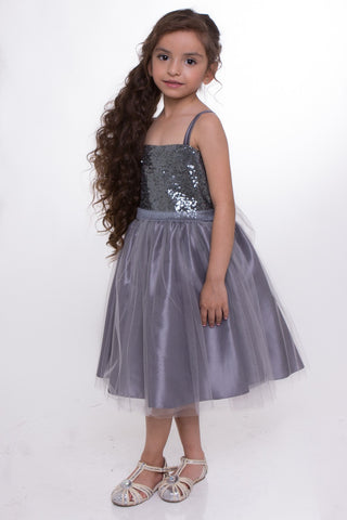 Ember 216 Sequin Top dress with Tulle Skirt